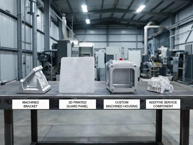 Machinery replacement components and guard panels